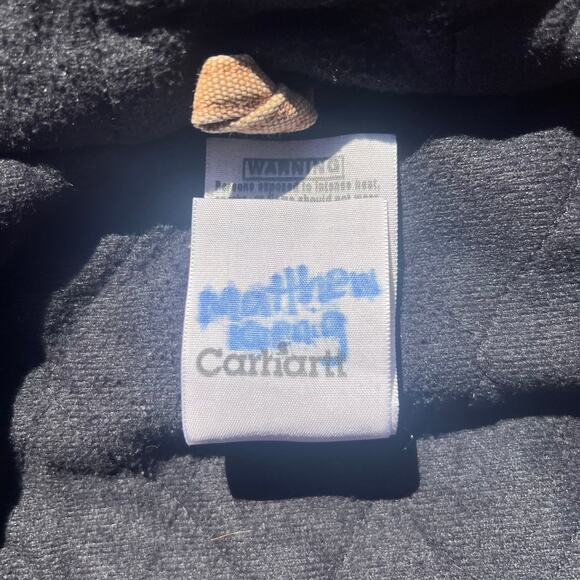 Carhartt YTJ130 Kids Jacket 4T | Tan Fleece-Lined Duck Canvas Mini Workwear Coat - Picture 10 of 11